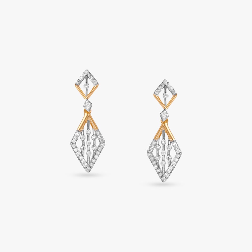 

Glam Groove Diamond Drop Earrings