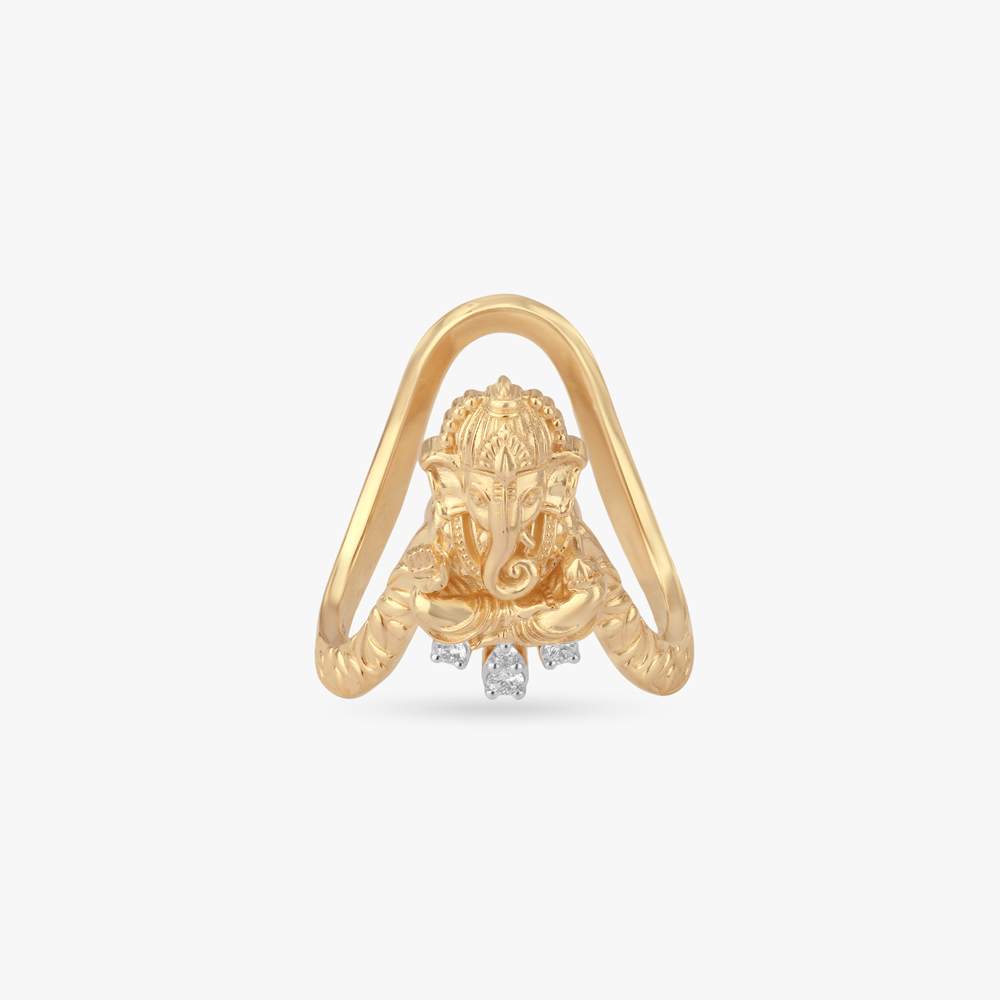 Ganesha Vanki Diamond Ring,,hi-res image number null