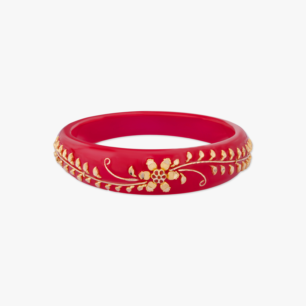 

Heritage Bloom Gold Pola Bangles