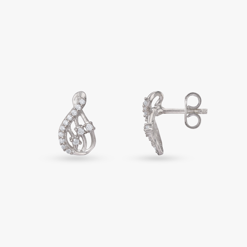 Raindrop Rhythm Silver Pendant and Earrings Set,,hi-res image number null