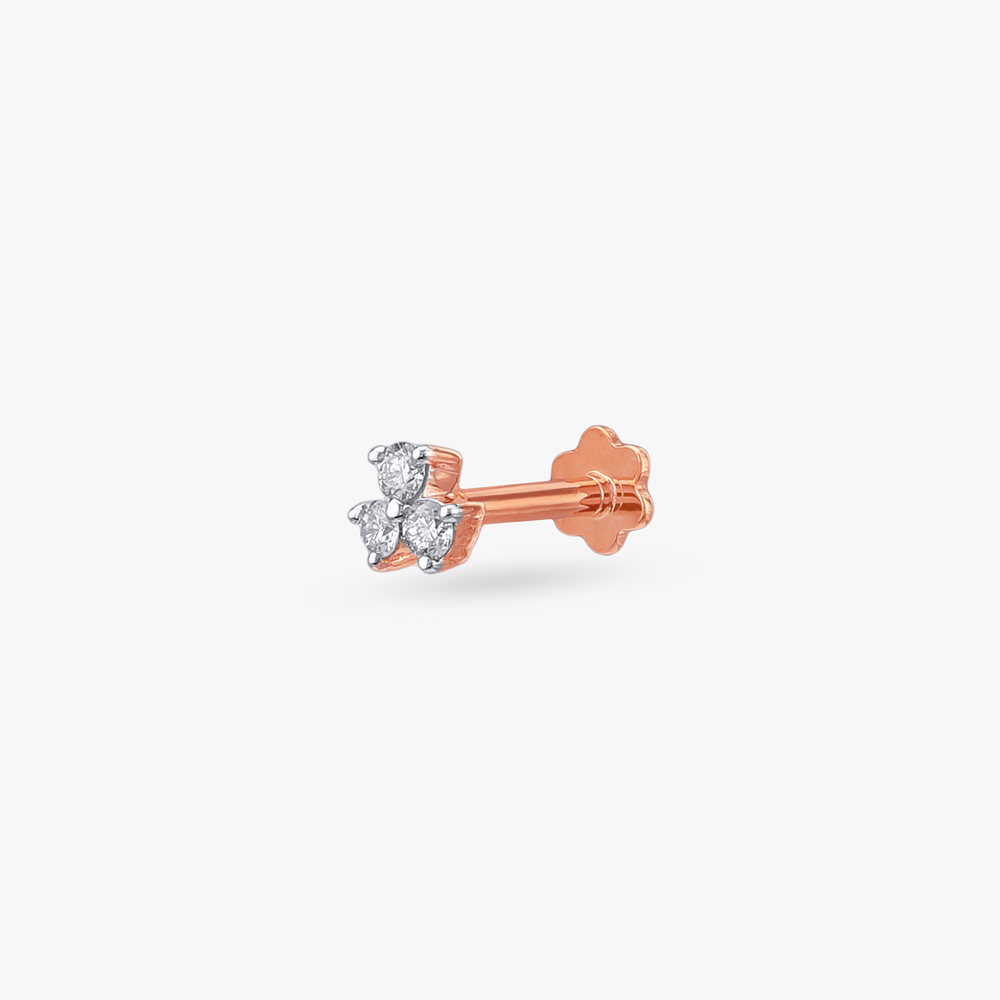 

Tiny Trio Diamond Nose Pin