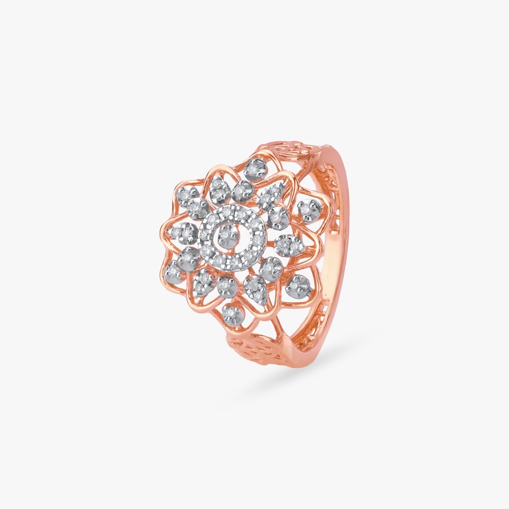 Radiant Rosette Diamond Ring,,hi-res image number null