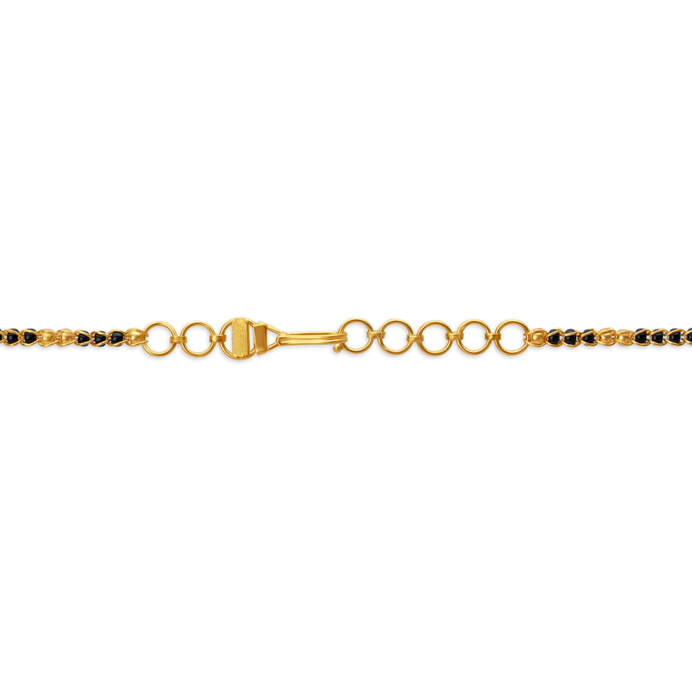 Intricate Yellow Gold Beaded Mangalsutra,,hi-res image number null