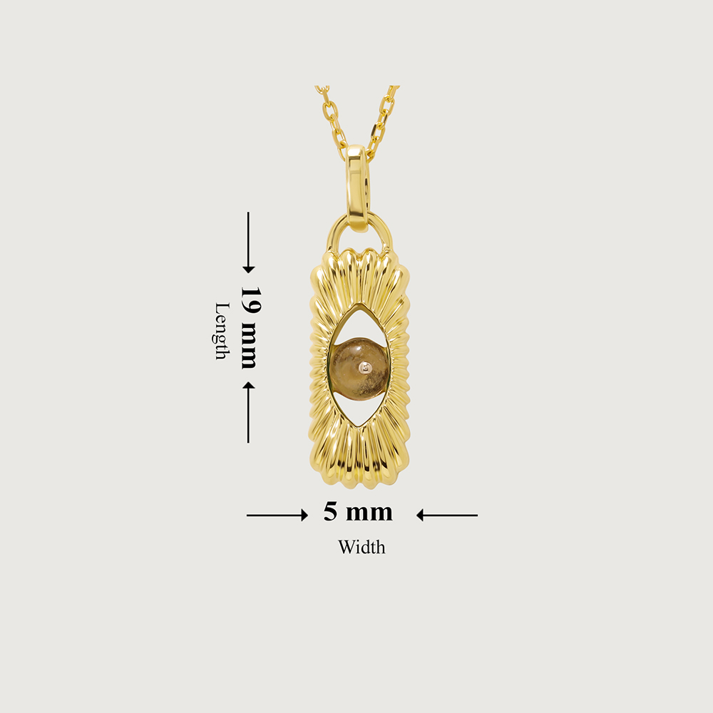 Whimsical Wonder 18KT Chain Lemon Topaz Pendant with chain,,hi-res image number null