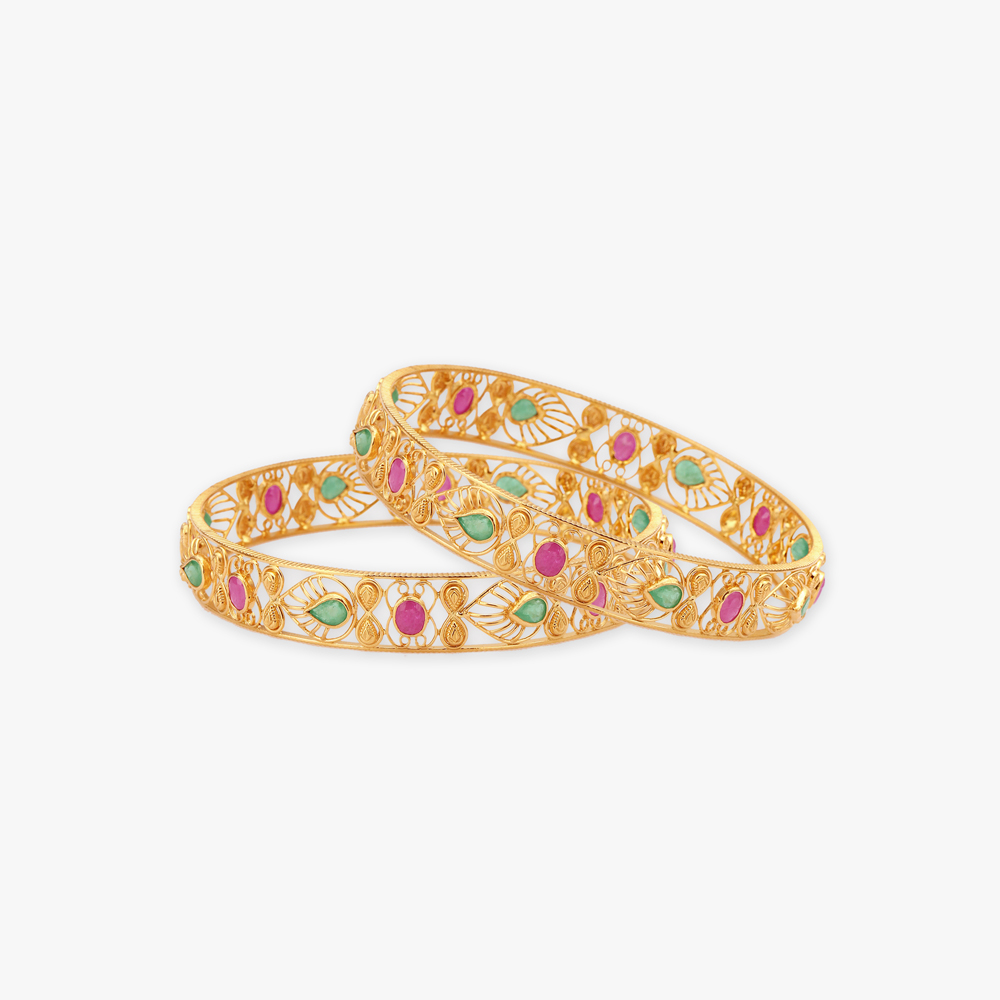 Cascading Elegance Bangles,,hi-res image number null
