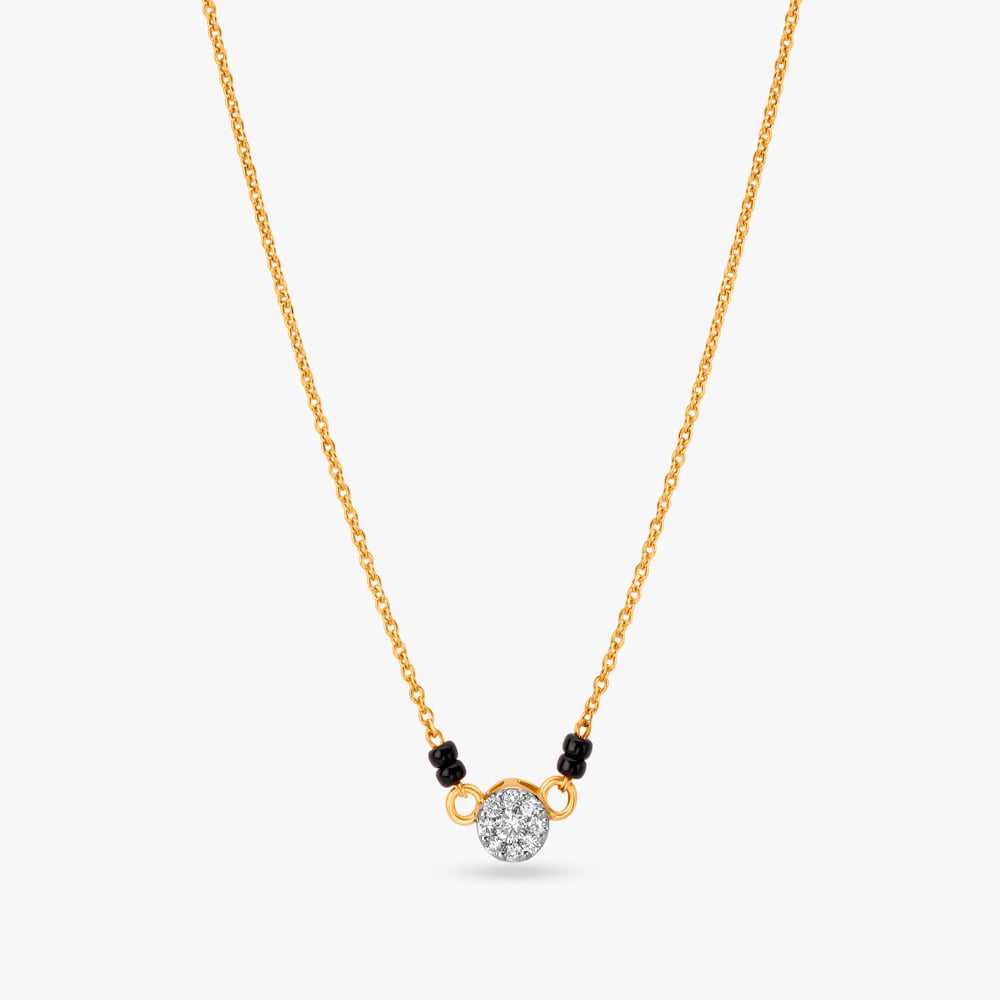 Minimalist Delight Diamond Mangalsutra