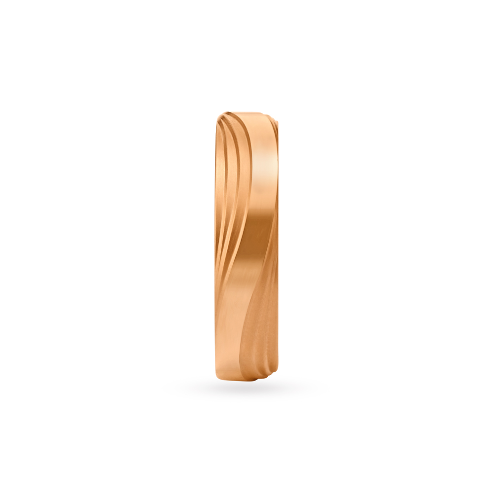 Classy Wavy Ring in Rose Gold,,hi-res image number null