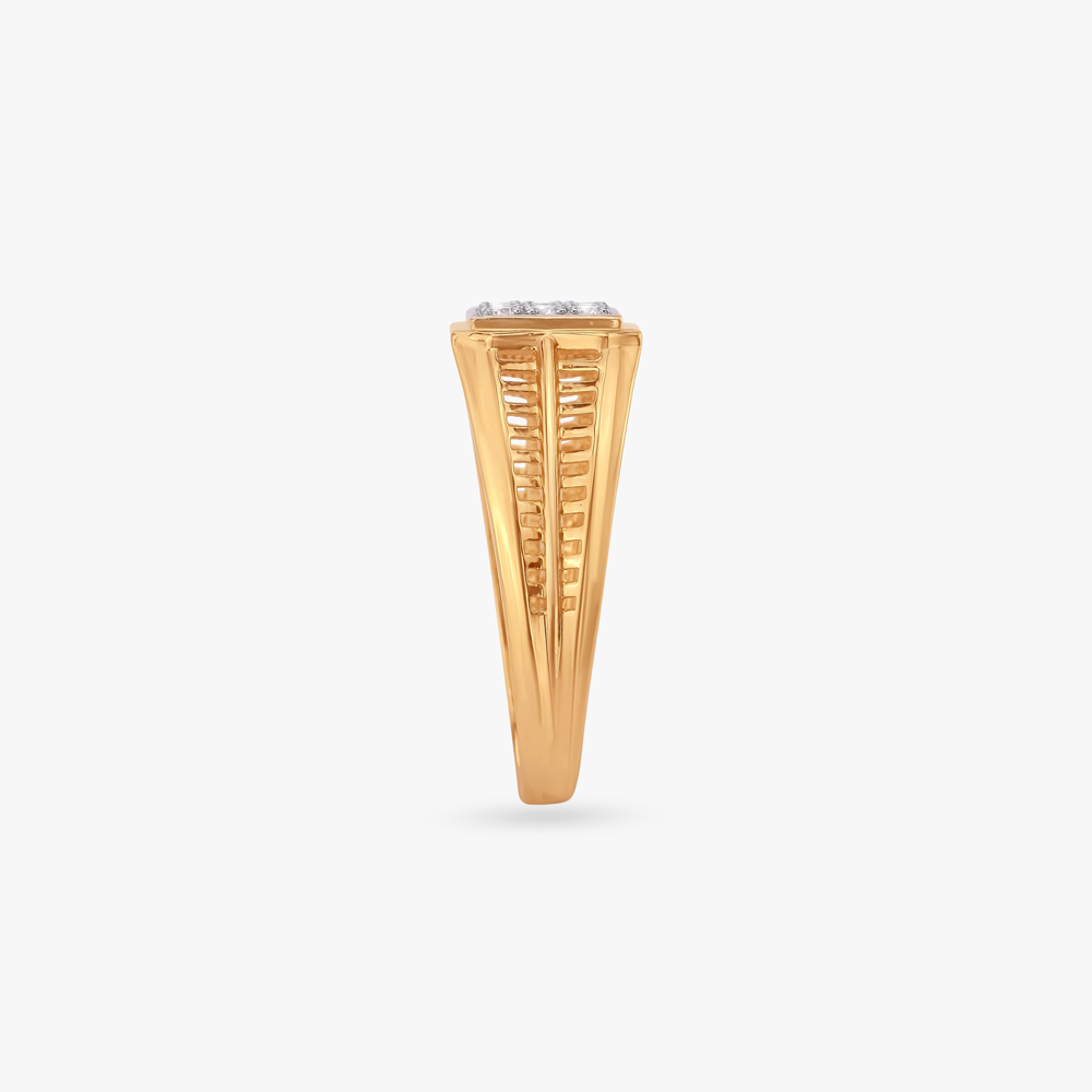 Regal Matrix Diamond Finger Ring for Men,,hi-res image number null