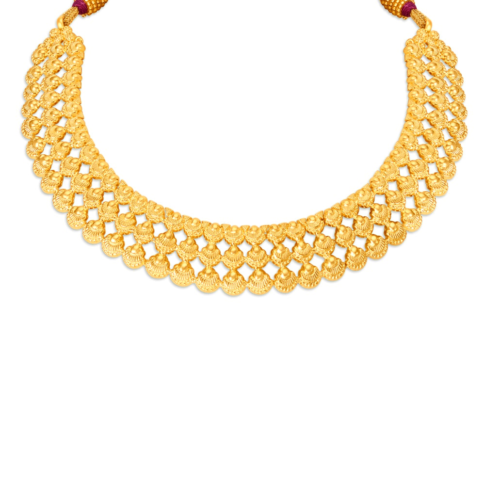 Elegant Stunning Gold Necklace