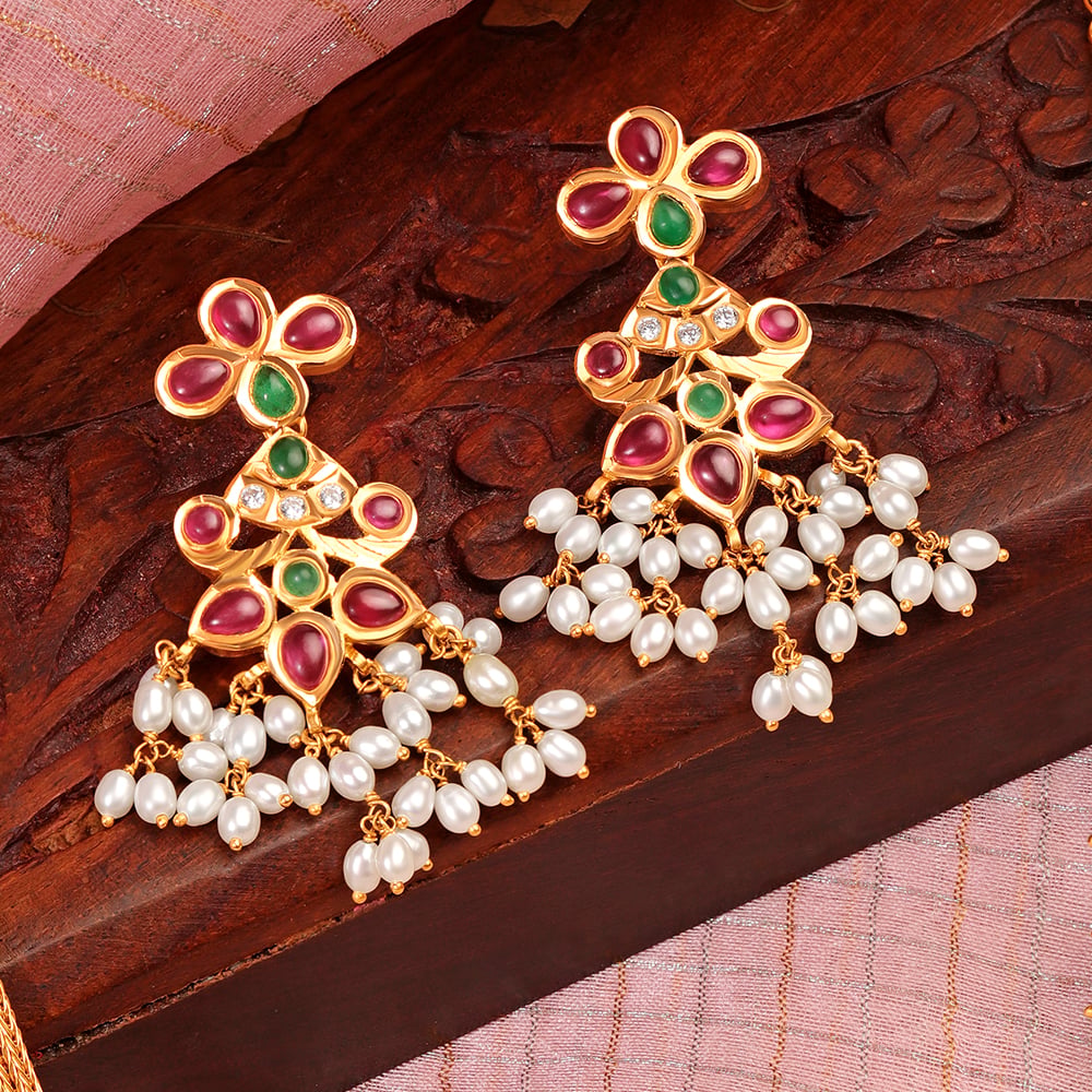Elegant Guttapusala Necklace Set,,hi-res image number null