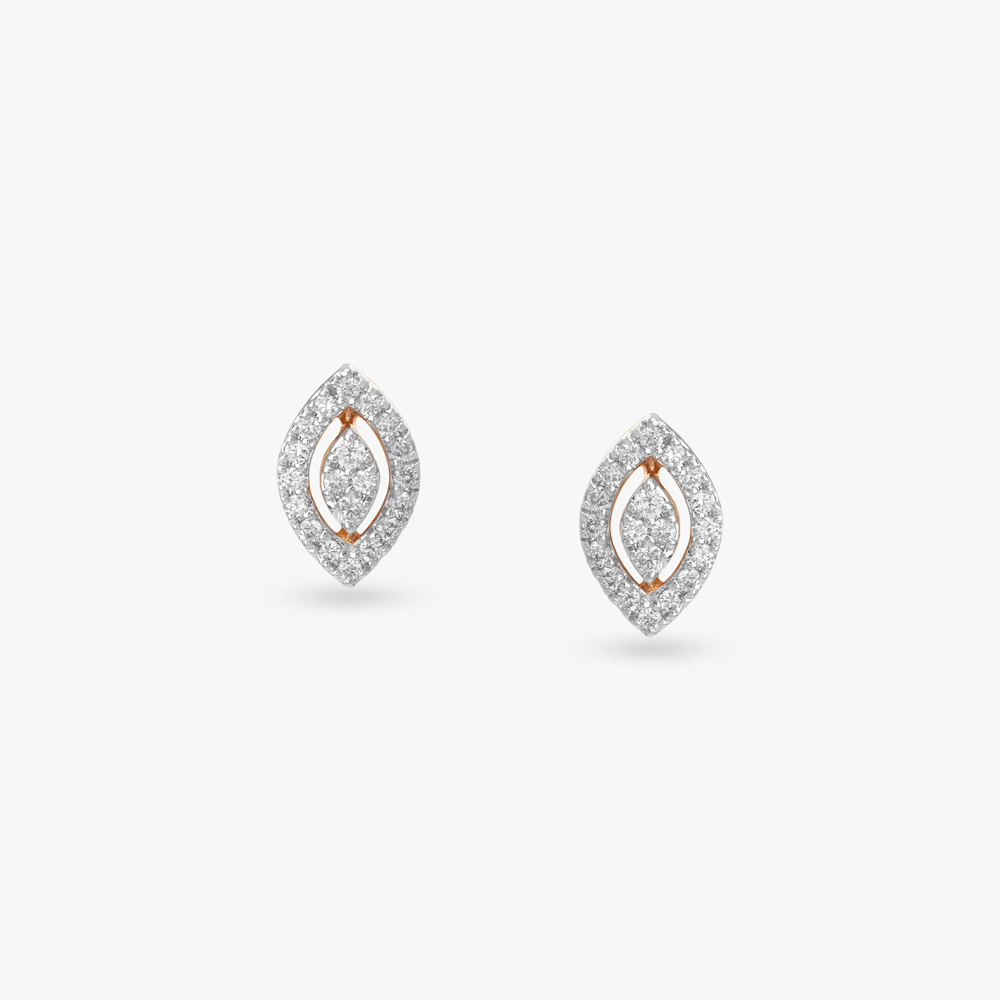 Asymmetric Arc Diamond Stud Earrings,,hi-res image number null