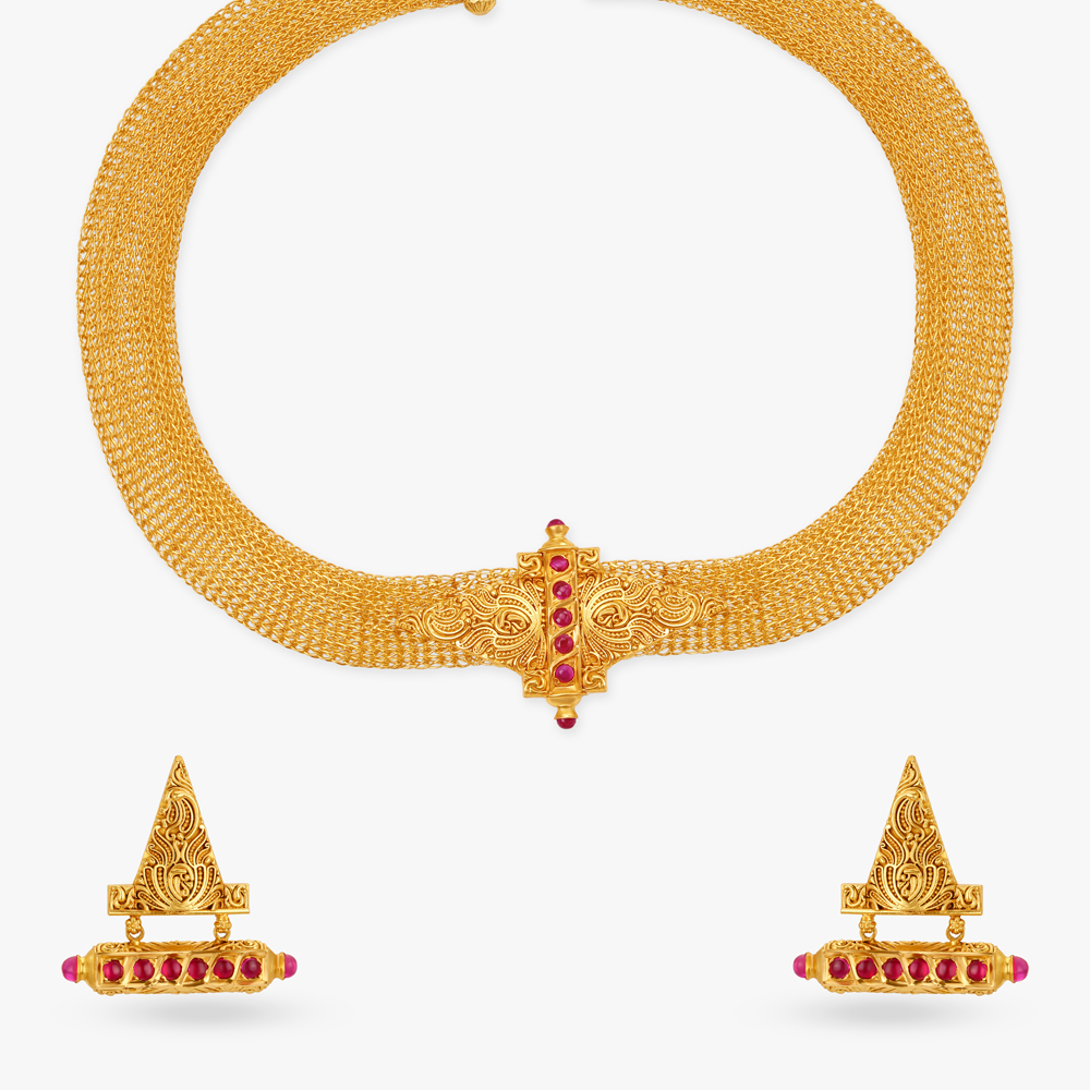 Majestic Temple Necklace Set,,hi-res image number null