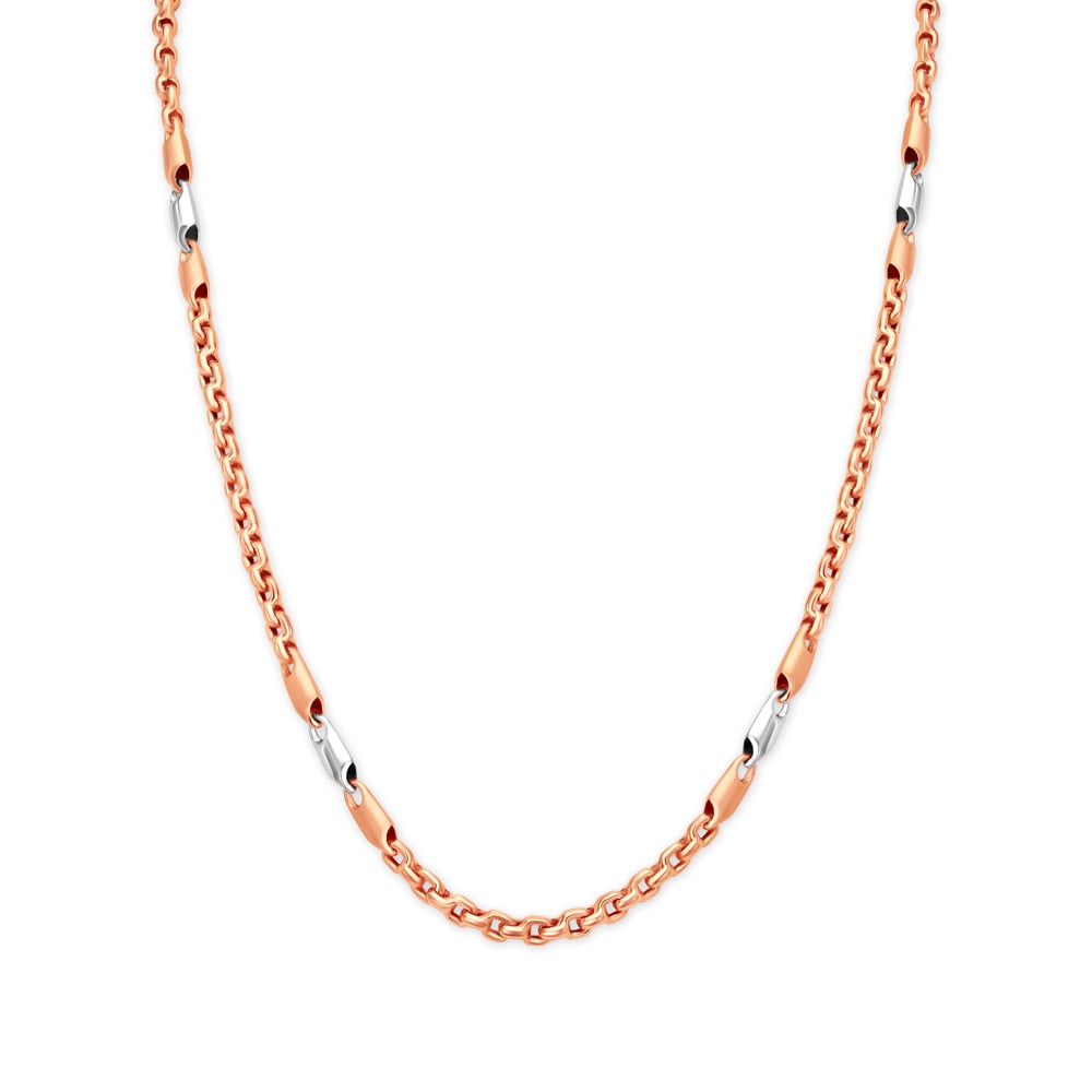 Vougish Dual Tone Gold Chain For Men,,hi-res image number null