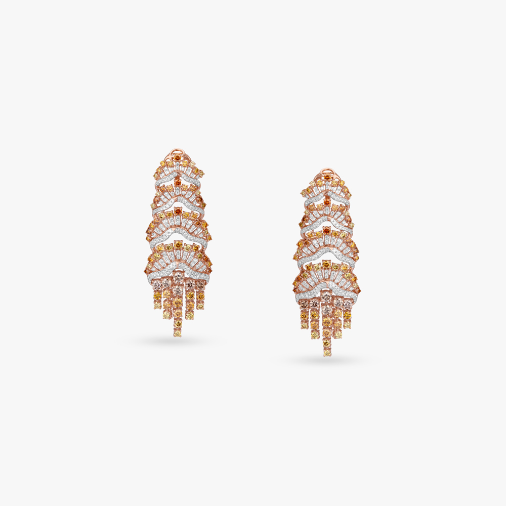 Solace Dune Diamond Drop Earrings,,hi-res image number null