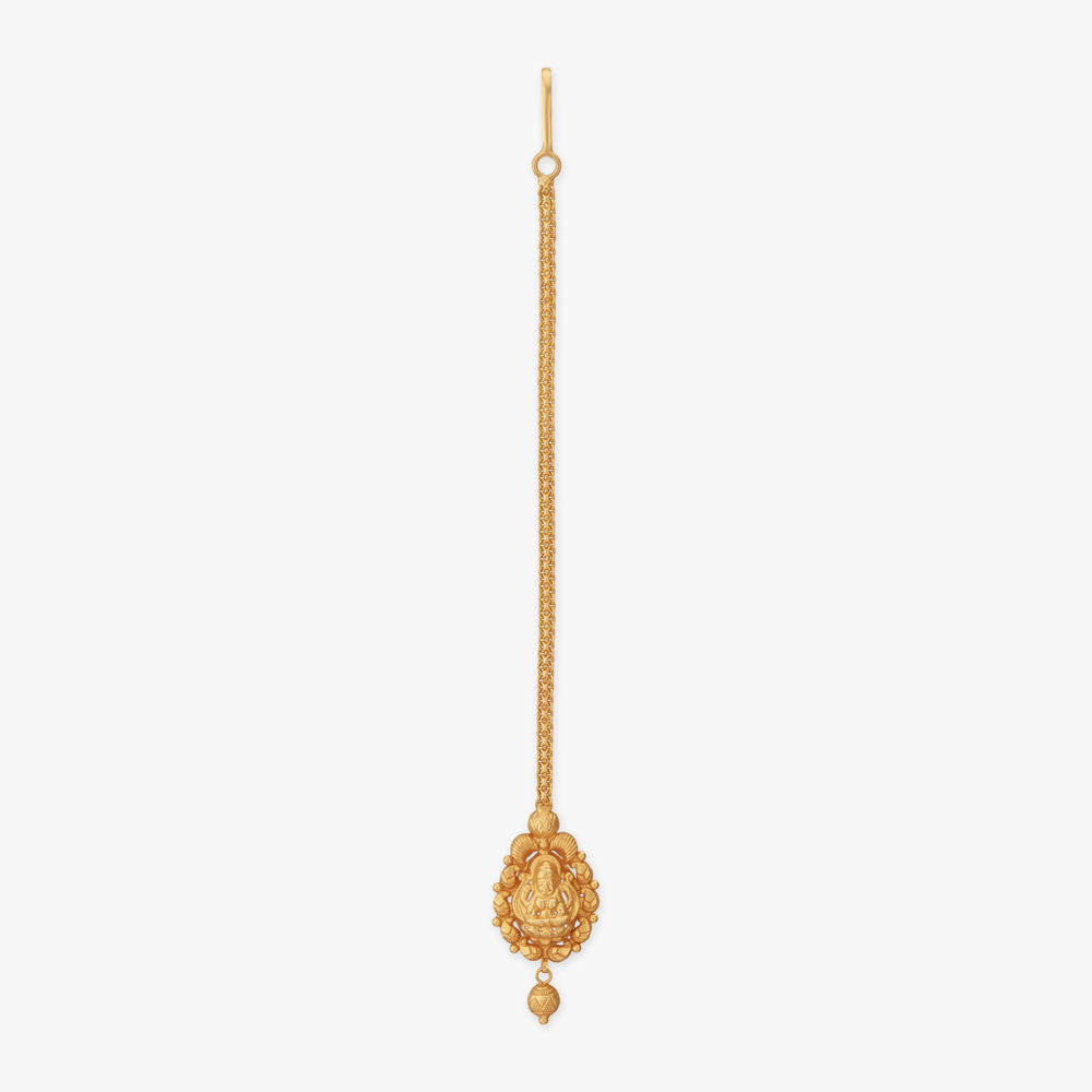 Heritage Goddess Gold Maang Tikka,,hi-res image number null