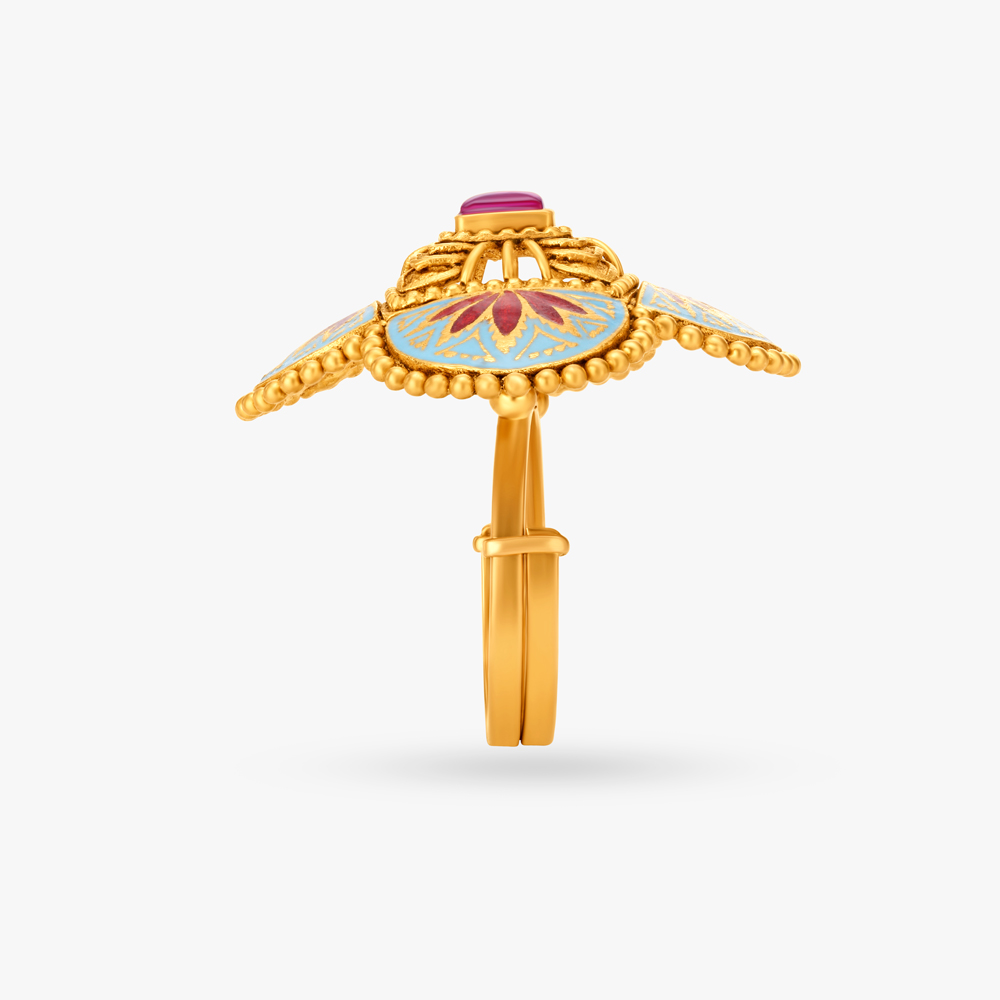 Blooming Enamel Ring,,hi-res image number null
