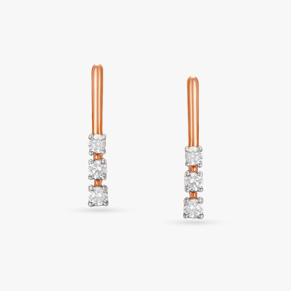 Dainty Glam Diamond Stud Earrings,,hi-res image number null