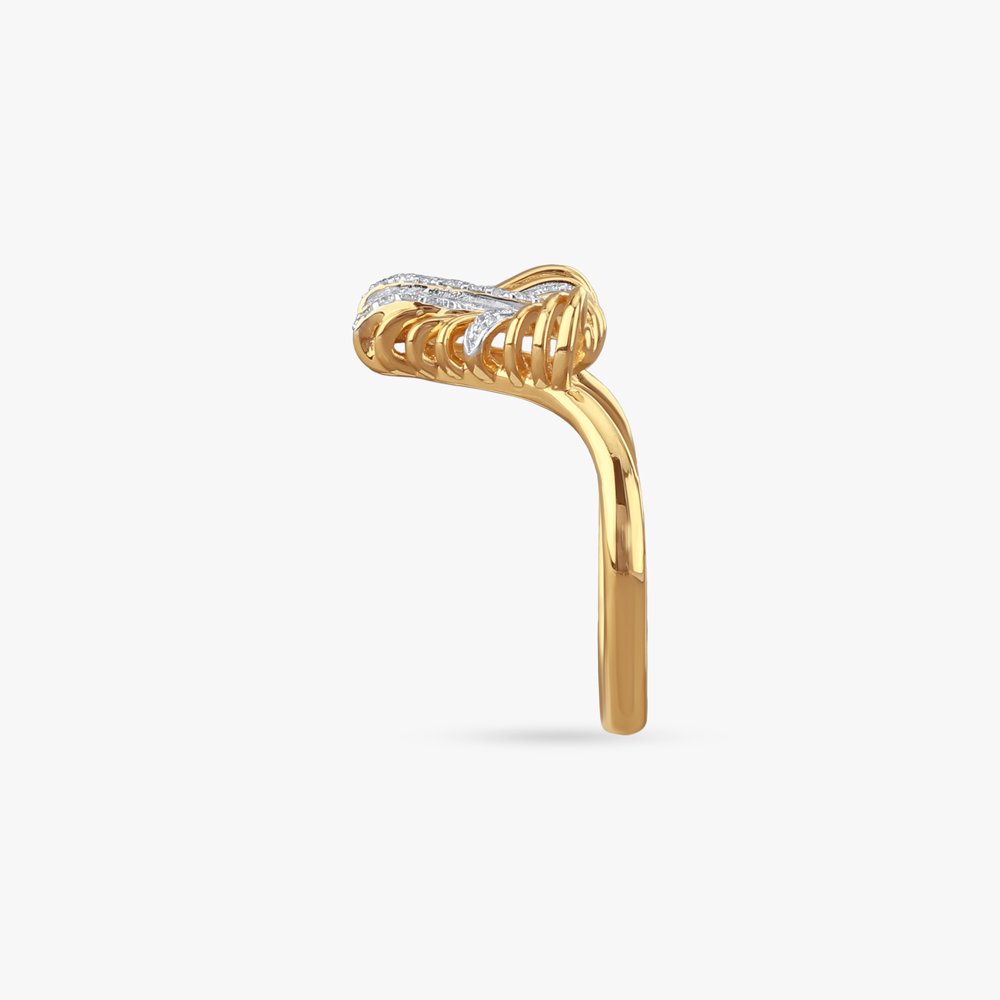 Radiant Twist Diamond Finger Ring,,hi-res image number null
