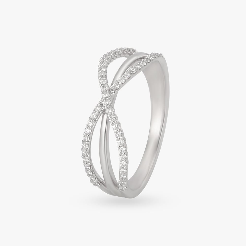 Tangled Diamond Finger Ring,,hi-res image number null