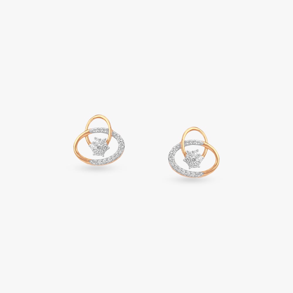 

Starlit Orbit Diamond Stud Earrings