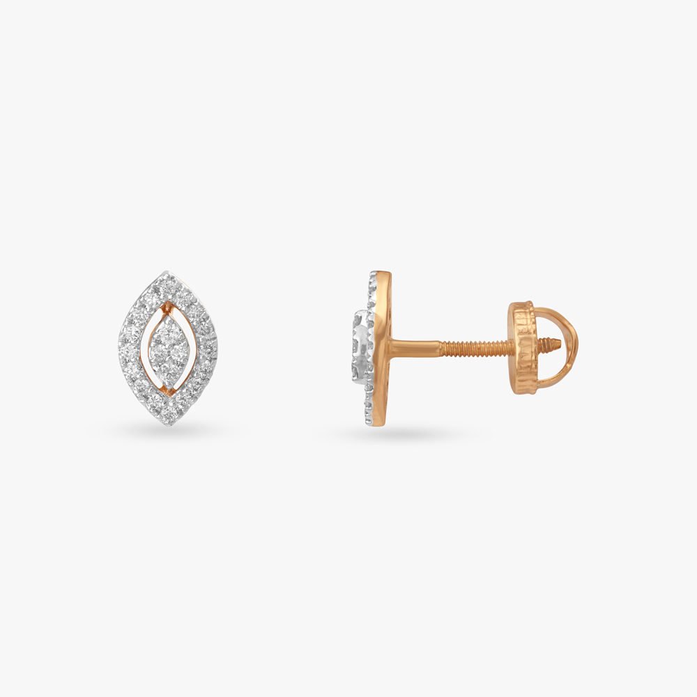 Asymmetric Arc Diamond Stud Earrings,,hi-res image number null