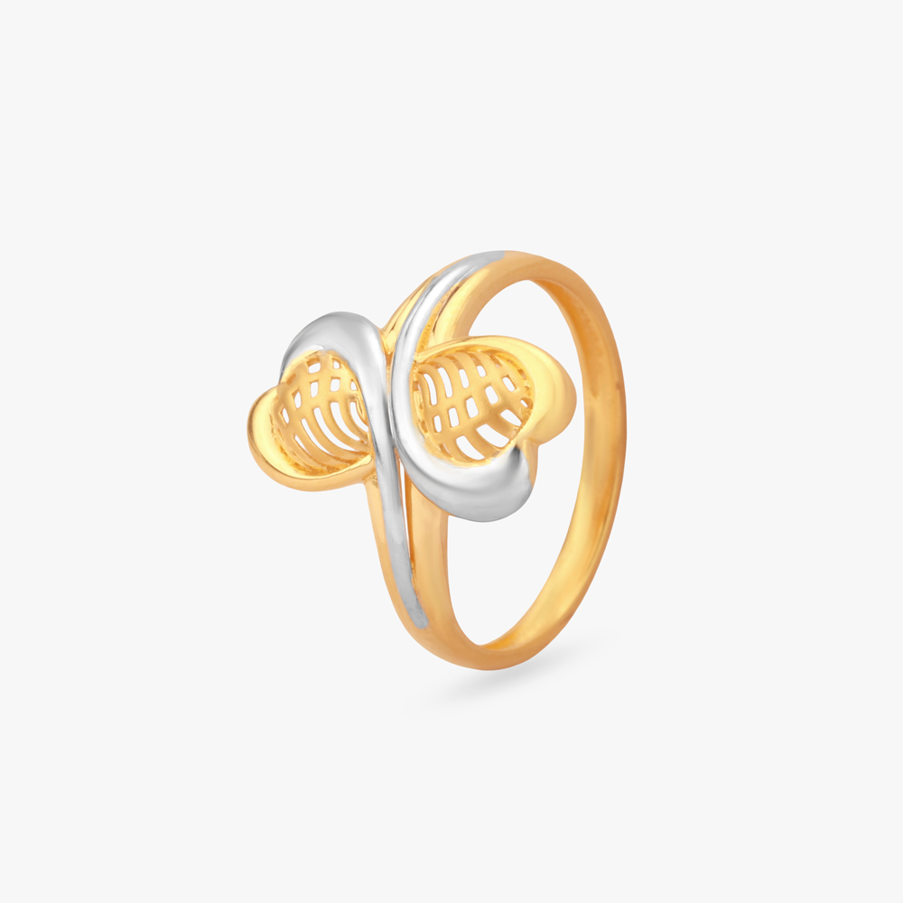 Twisted Bloom Gold Ring,,hi-res image number null