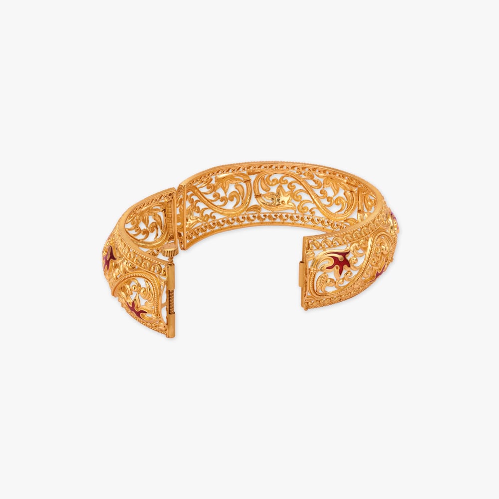 Sonar Likhon Choor Gold Bangles,,hi-res image number null