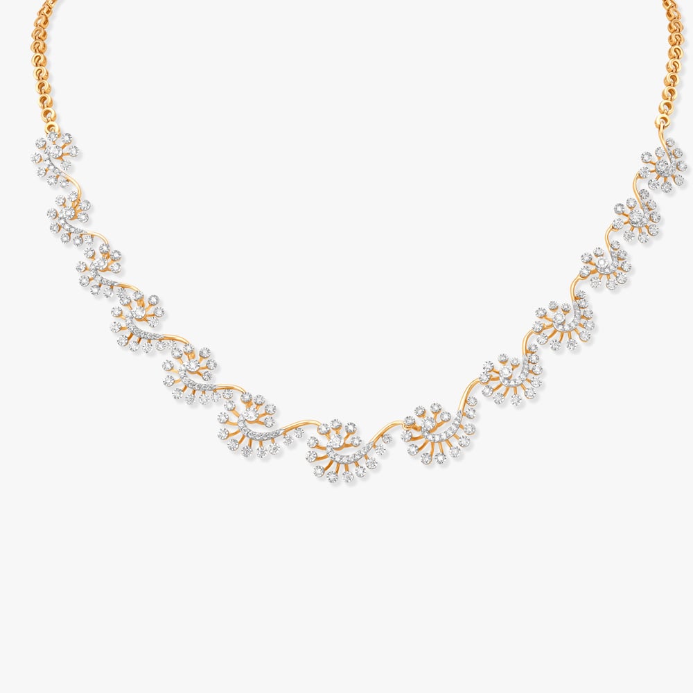 Curls of Brilliance Diamond Necklace Set,,hi-res image number null