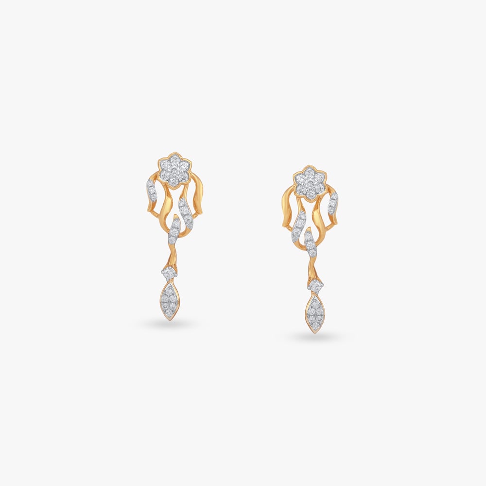 

Enchanted Bloom Diamond Drop Earrings