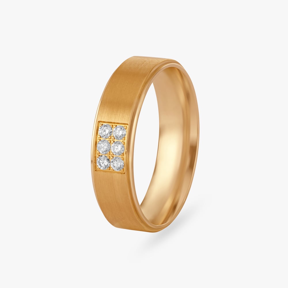 Refined Sparkle Diamond Finger Ring For Men,,hi-res image number null