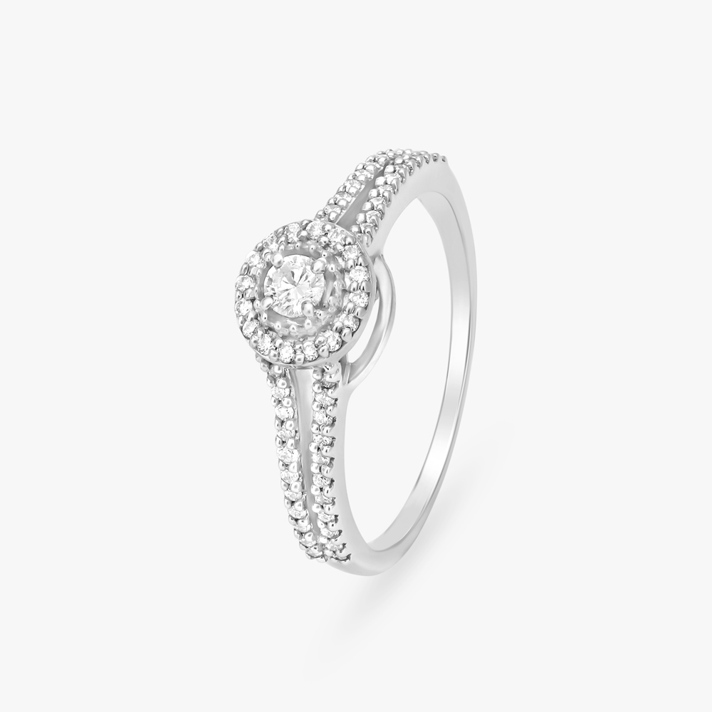 Halo Diamond Finger Ring,,hi-res image number null