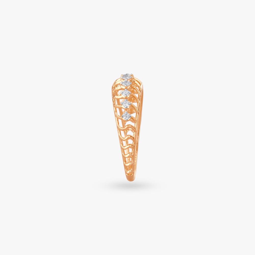 Gleaming Grid Diamond Ring,,hi-res image number null