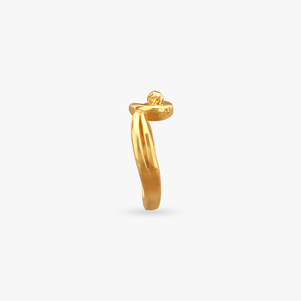Spiral Knot Gold Ring,,hi-res image number null