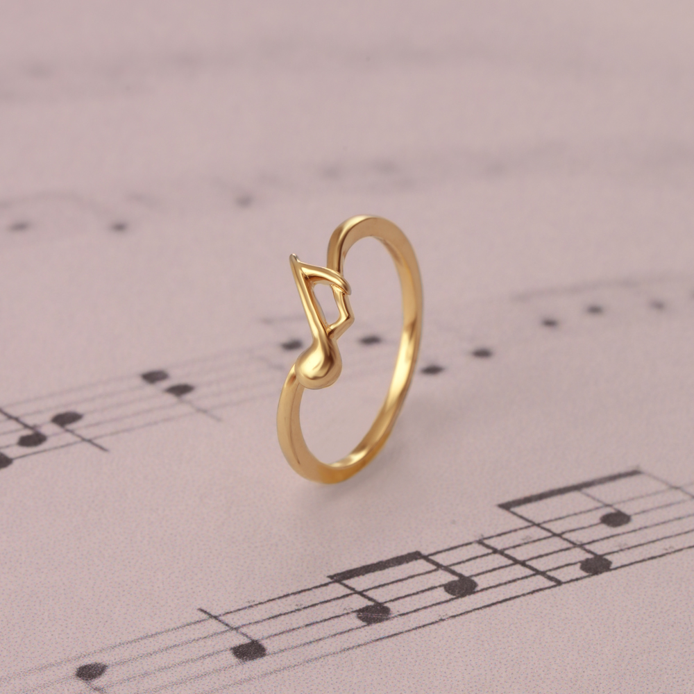 Rhythmic Radiance 14KT Gold Finger Ring,,hi-res image number null