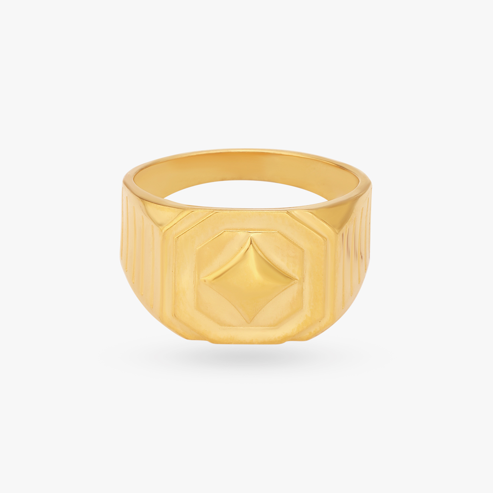 Brilliant Signet Ring for Men,,hi-res image number null