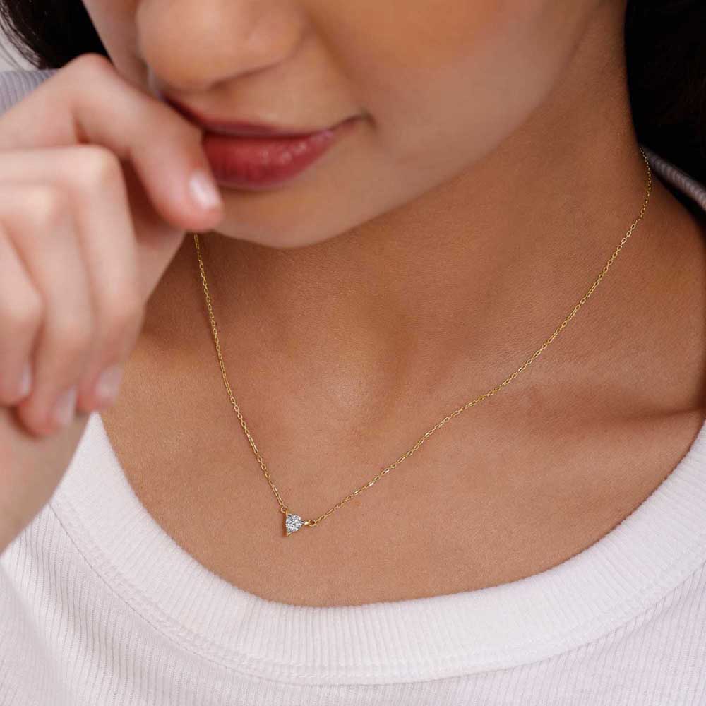 Edgy Geometric Diamond Necklace,,hi-res image number null