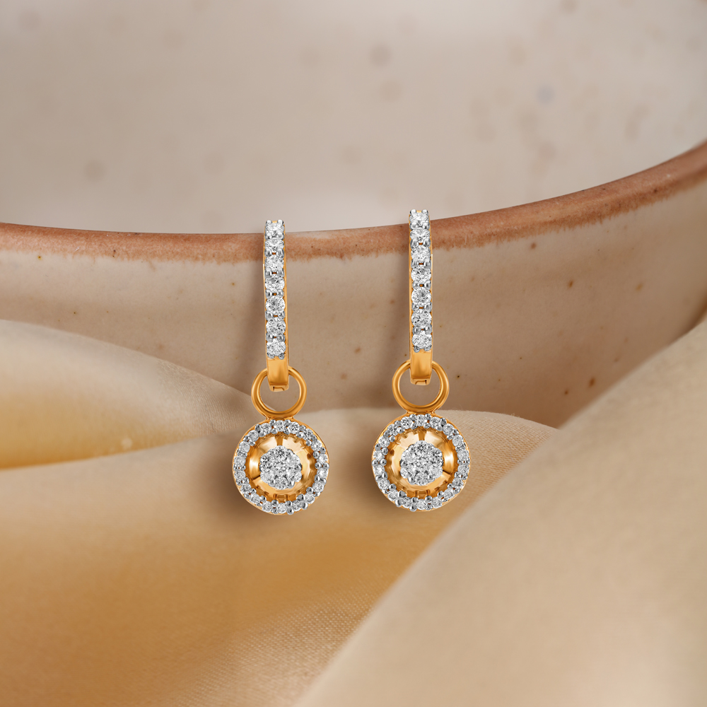 Aggregate more than 226 tanishq diamond hanging earrings latest