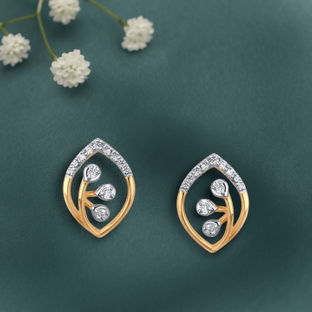 Marquise Frame Diamond Stud Earrings,,hi-res image number null