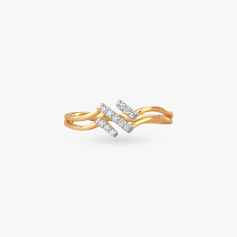 Crossover Line Diamond Ring,,hi-res image number null