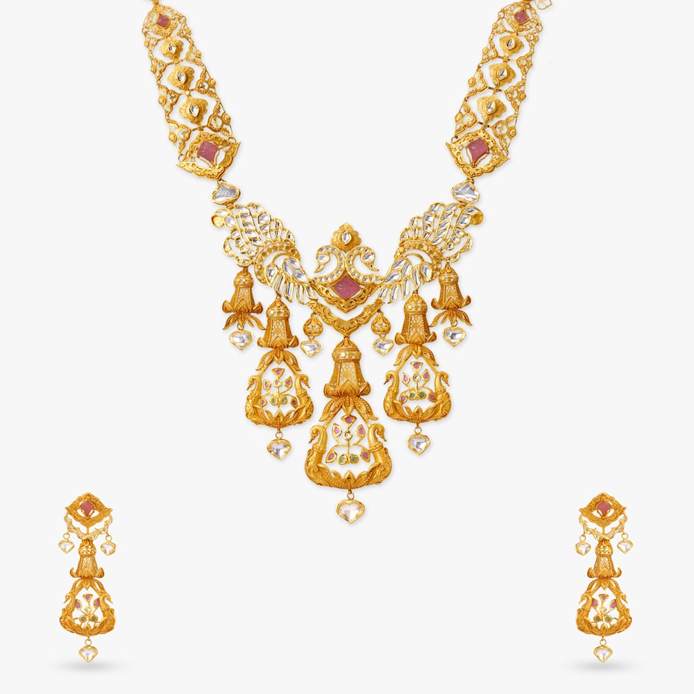 Wings of Dawn Gold Necklace Set,,hi-res image number null