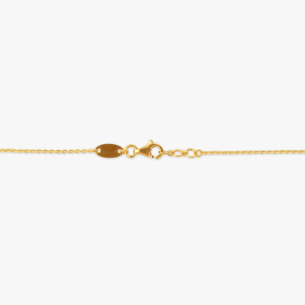 Intricate Cutwork Gold Pendant with Chain,,hi-res image number null