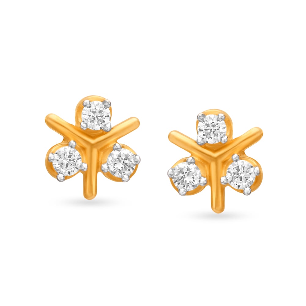 

Flawless Floral Diamond Stud Earrings