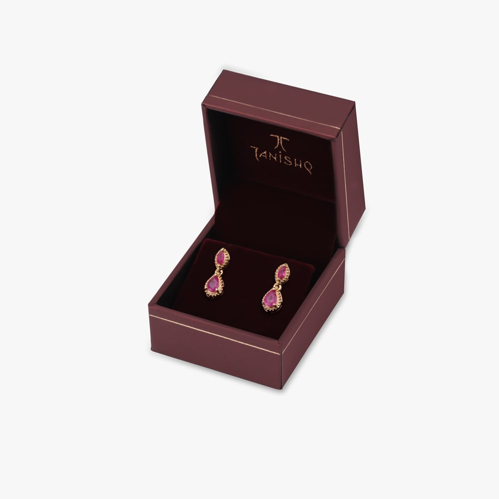 Shimmering Droplet Drop Earrings,,hi-res image number null