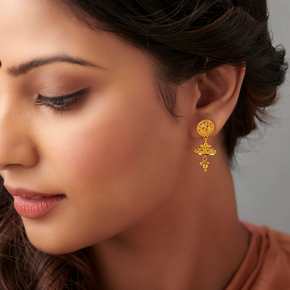 Surreal Floral Jhumkas,,hi-res image number null