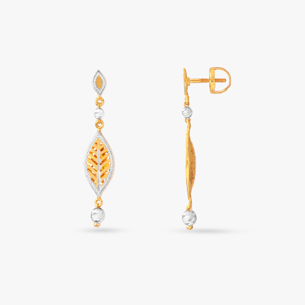 Immaculate Leafy Drop Earrings,,hi-res image number null