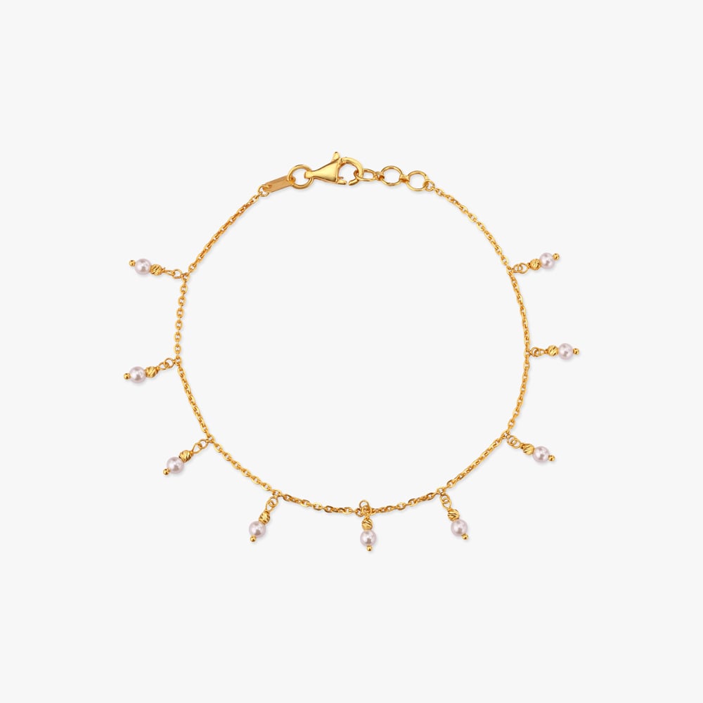 Dewdrop Fringe Gold Bracelet,,hi-res image number null