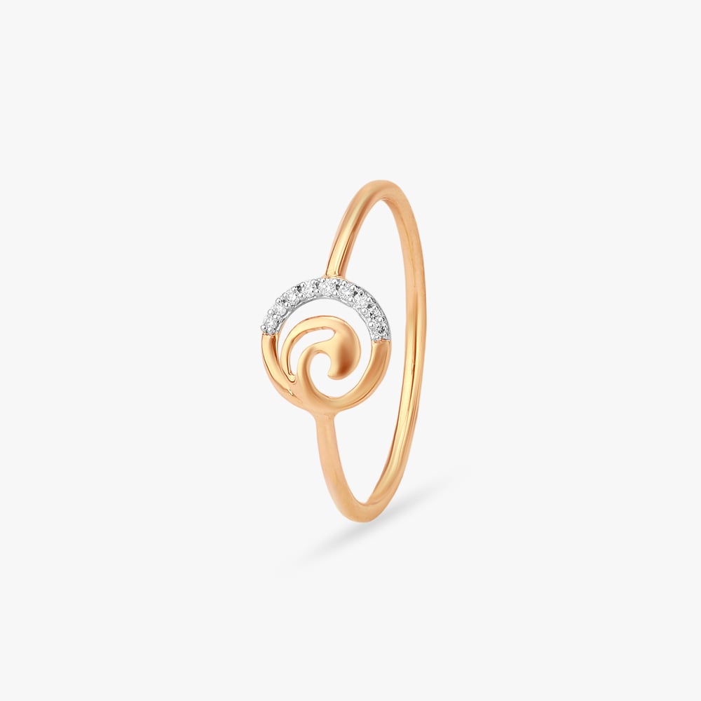 Ocean Curl Diamond Ring,,hi-res image number null