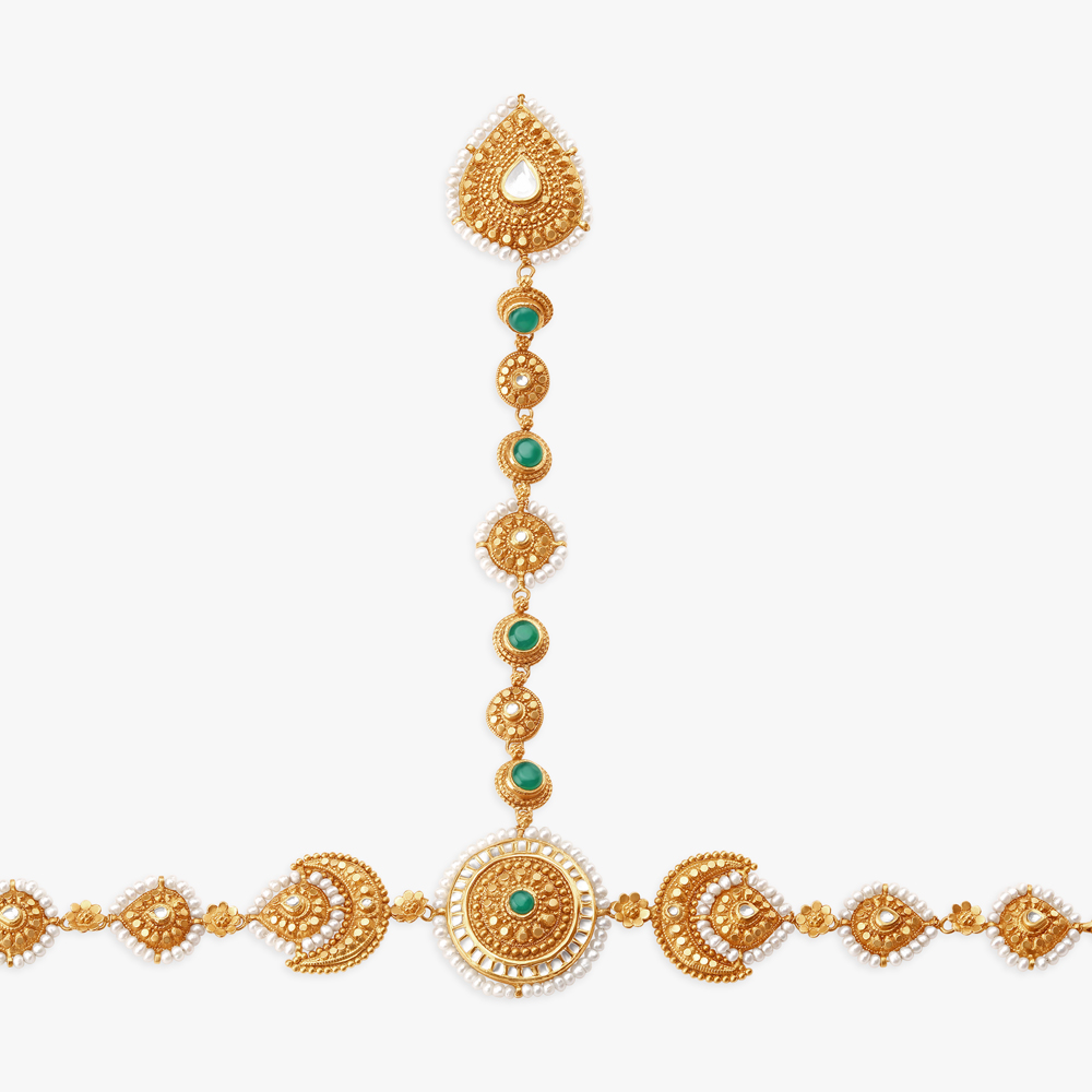 Regal pearl and gold Hathphool,,hi-res image number null