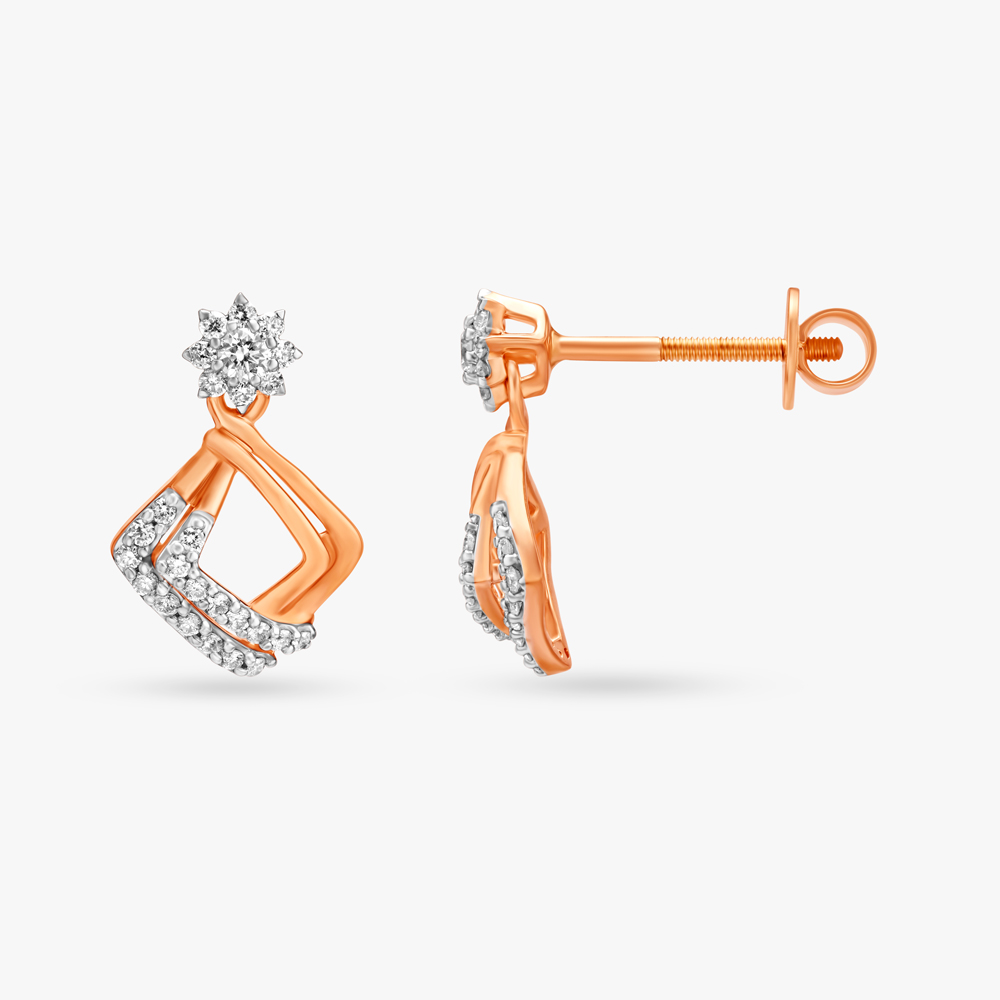 

Illume Arc Diamond Drop Earrings