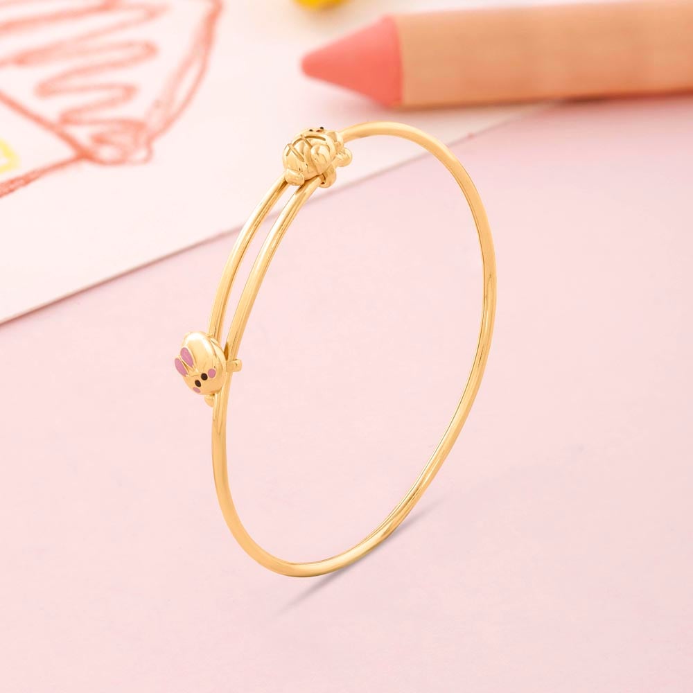 Pawfect Bear Gold Bangle,,hi-res image number null